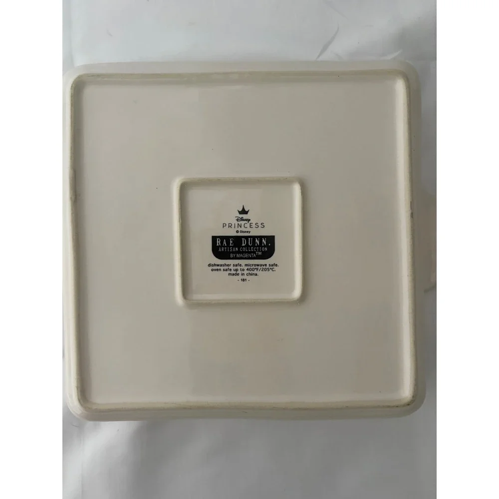 Rae Dunn Disney Princess Cinderella Square Baking Dish A Dream Come True